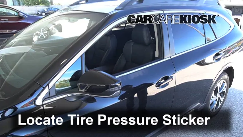 2020 Subaru Outback Limited 2.5L 4 Cyl. Neumáticos y ruedas Controlar presión de neumáticos